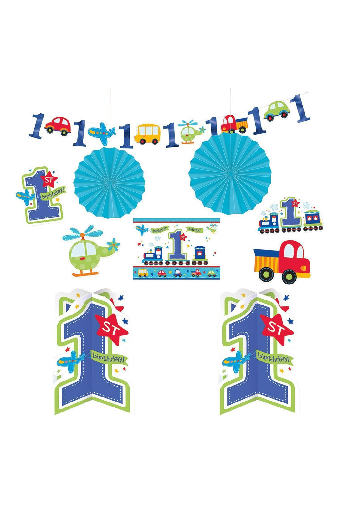 All Aboard Birthday Room Decorating Kit دة تزيين ØºØ±ÙØ© عيد الميلاد - PartyExperts