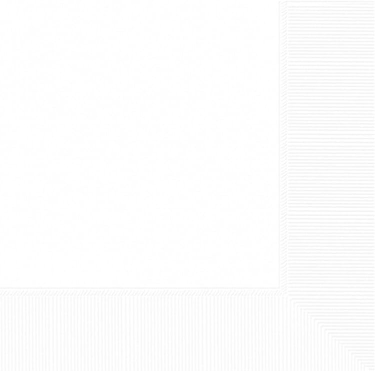 Frosted White Napkins - PartyExperts