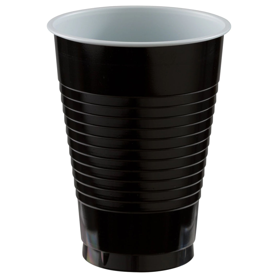 Jet black cups 20 pcs OS - PartyExperts