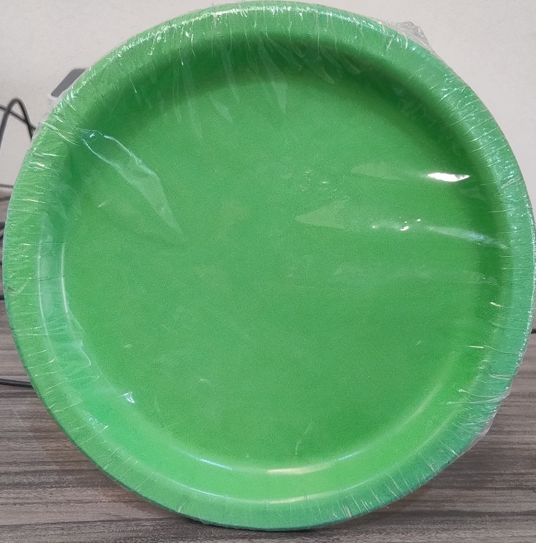 Lime Green 12 Plates - PartyExperts