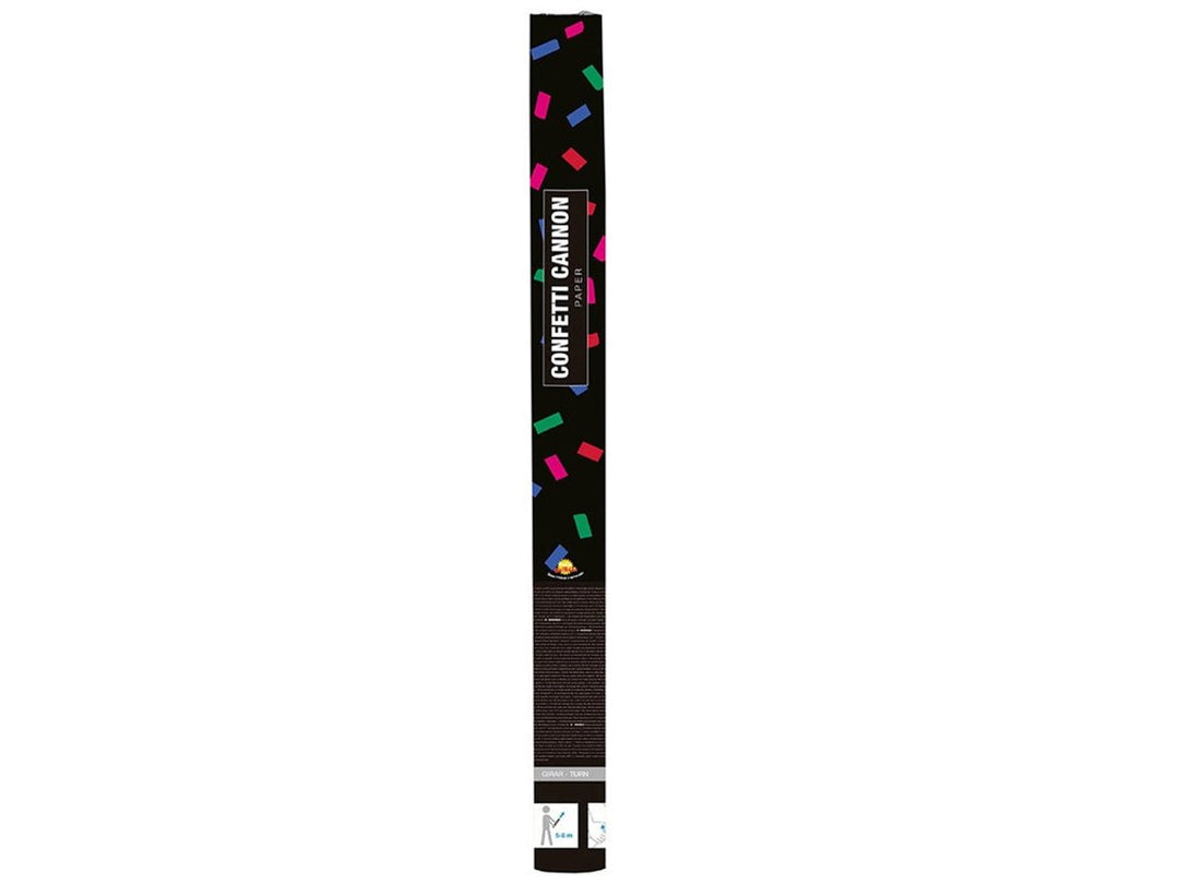 MULTICOLOR CONFETTI CANNON 60 CMS - PartyExperts