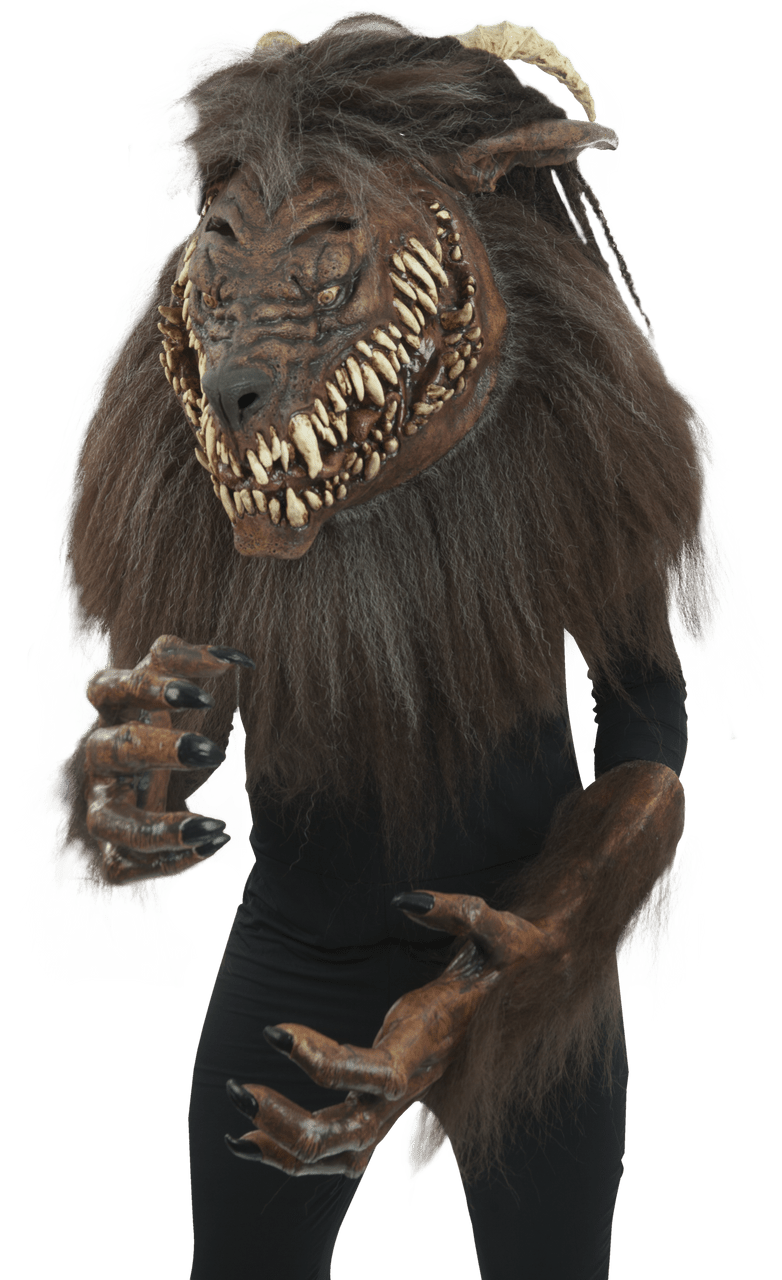 Snarling Werewolf Latex Mask - PartyExperts