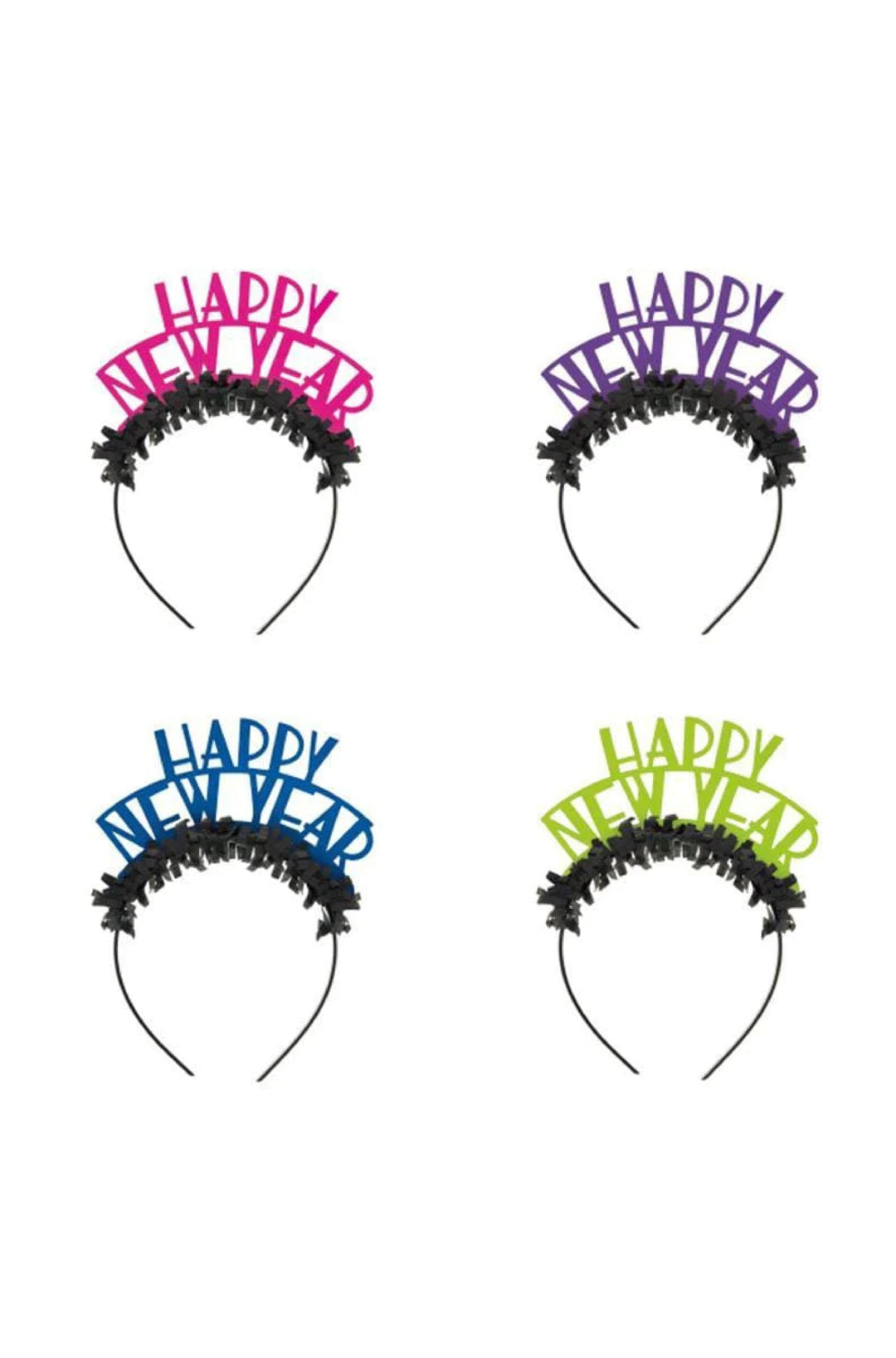 4 NEON DOTS NY HEADBAND-ASST - PartyExperts