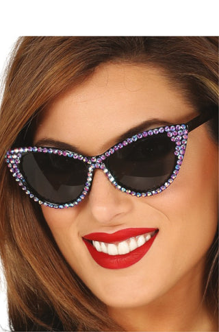 50's Glasses with Lilac Jewels.