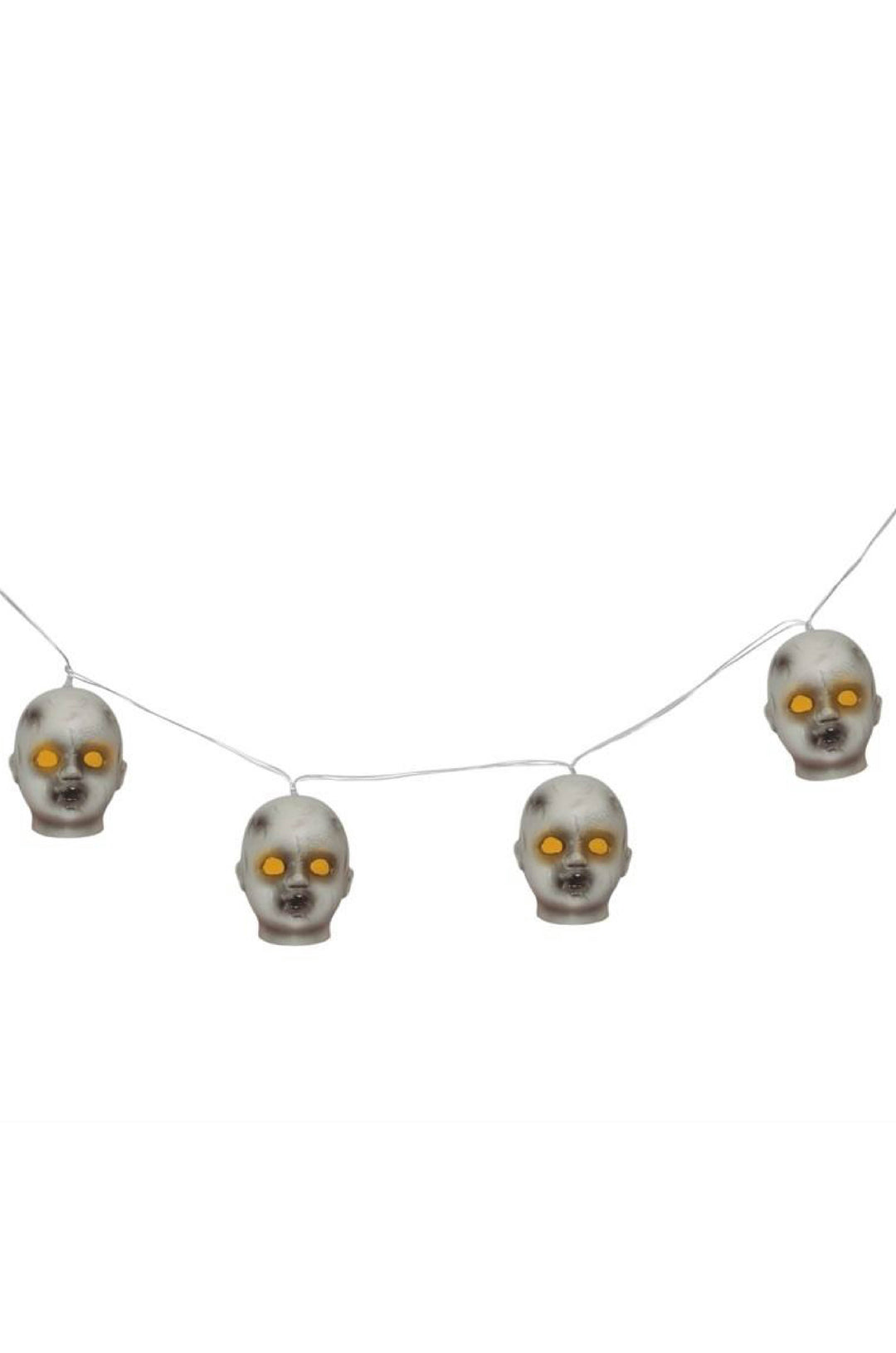 6 Doll Head Garland LED Light - PartyExperts