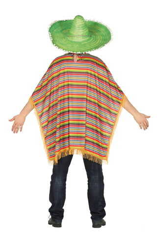 Adult Mexican Poncho Costume.