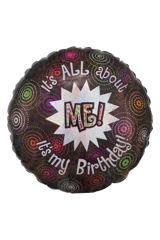 All About Me Birthday Foil Balloon 18in - PartyExperts