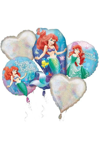 Ariel Dream Big Balloon Bouquet 5pcs - PartyExperts