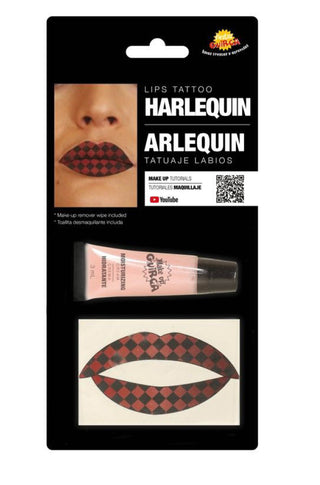 Harlequin Lip Tattoo.