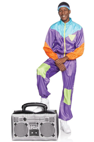 Awesome 80s Track Suit Costume For Men - PartyExperts