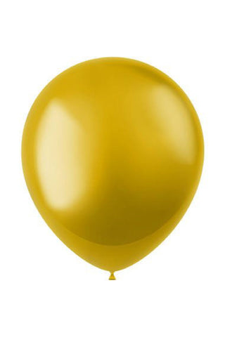 Balloons Stardust Gold Metallic -13 inches (100 pieces) - PartyExperts