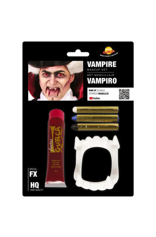 Vampire Makeup with Blood.