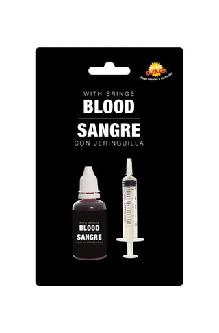 Blood with Syringe.