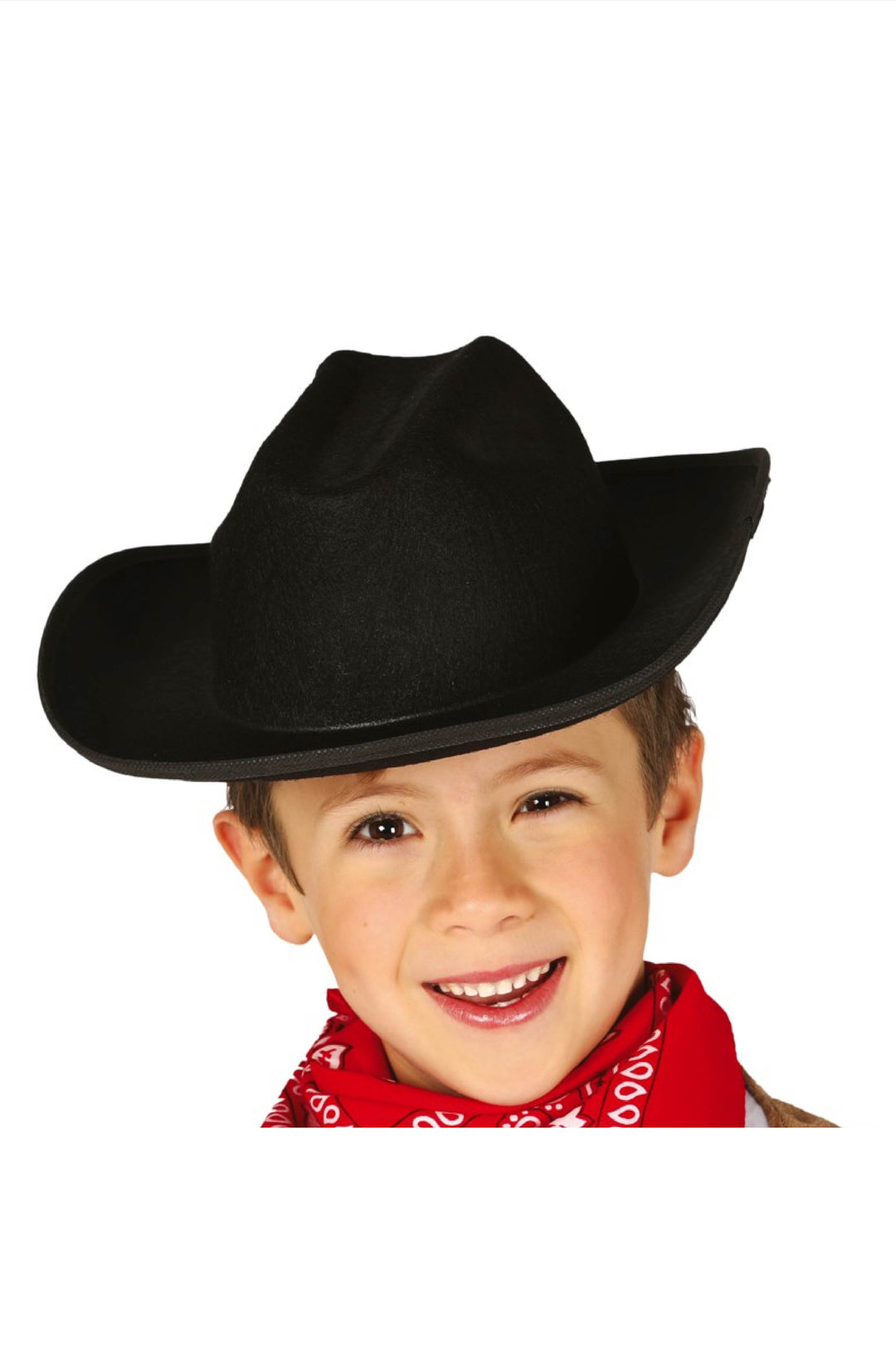 CHILD’S BLACK FELT COWBOY HAT - PartyExperts