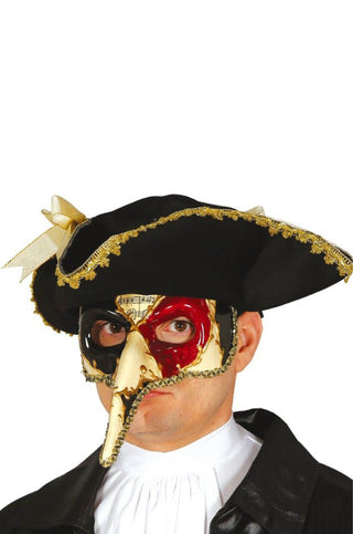 Decorated Venetian Mask with Nose and Sound Design.