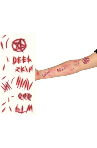 Demon Scar Face Tattoo.
