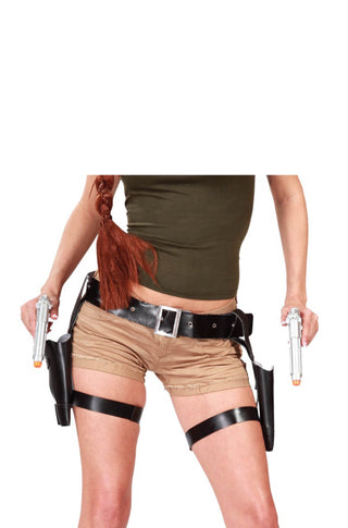 Double Holster With Guns.