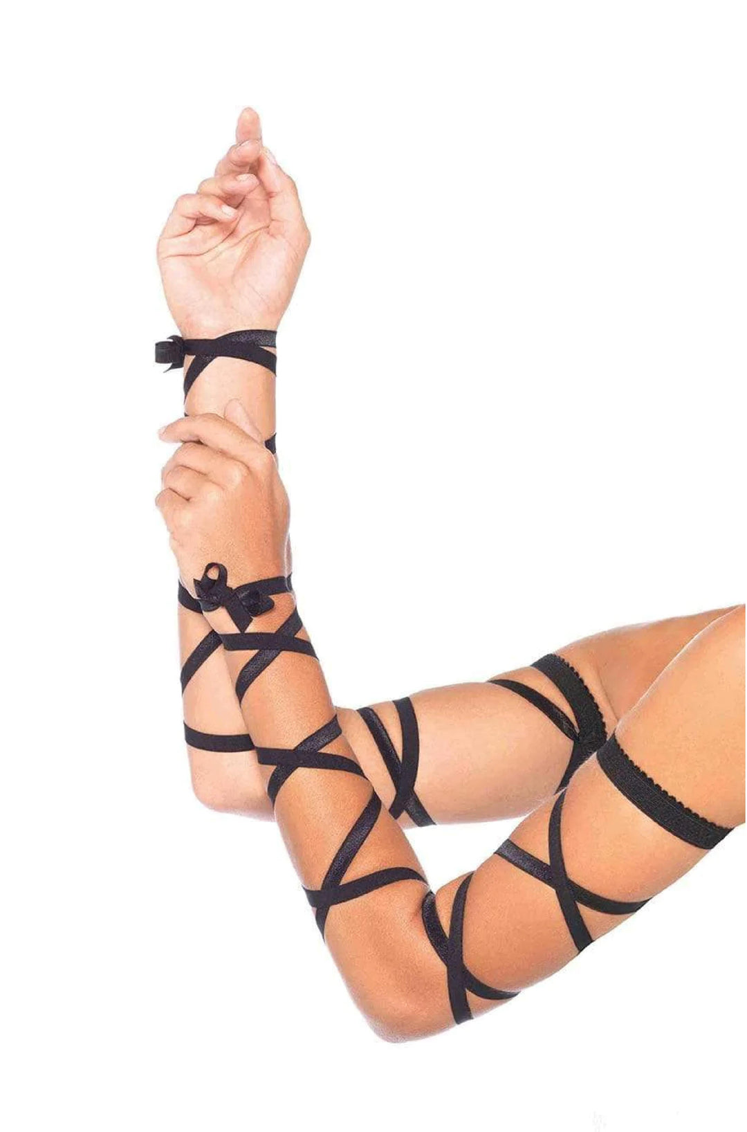 Elastic Ribbon Arm Wraps Festival Accessory - PartyExperts