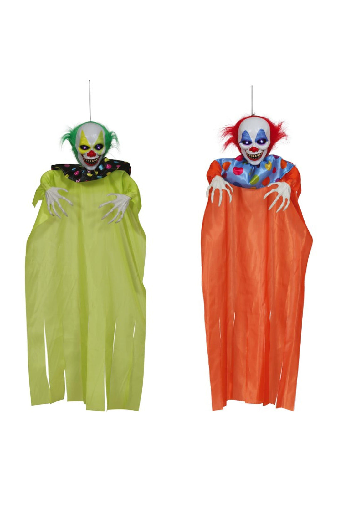 FLUORINE CLOWN HANGING ASSORTED 90 CMS - PartyExperts