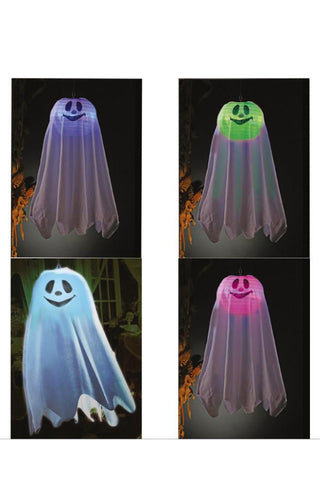 Ghost Hanging with Lights Decoration - PartyExperts