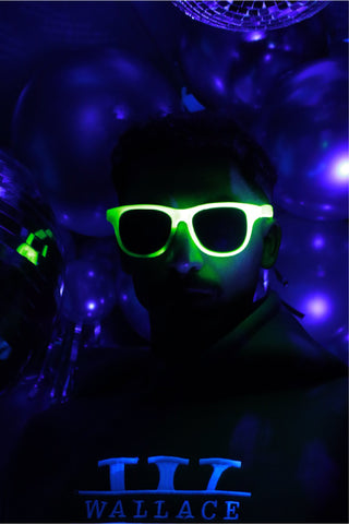 Glasses Neon Green - PartyExperts