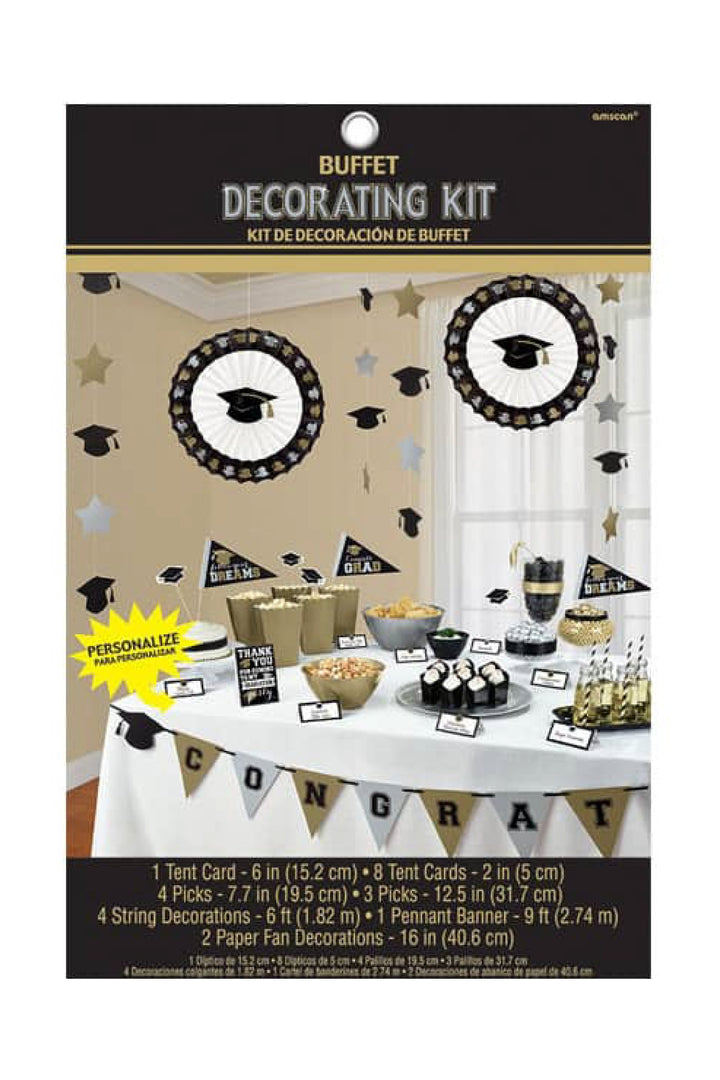 grad grand candy buffet decoration kit - PartyExperts