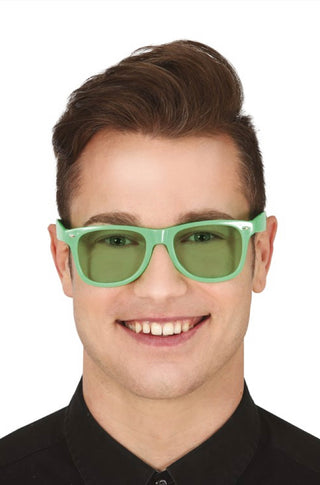 GREEN GLASSES WITH GREEN LENSES - PartyExperts