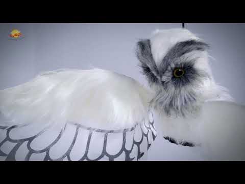White Owl 100cm With Light, Sound And Movement