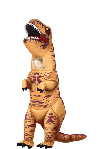 Inflatable Rex Dinosaur Adult Costume.