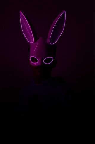 LED Bunny Mask Inside LED - PartyExperts