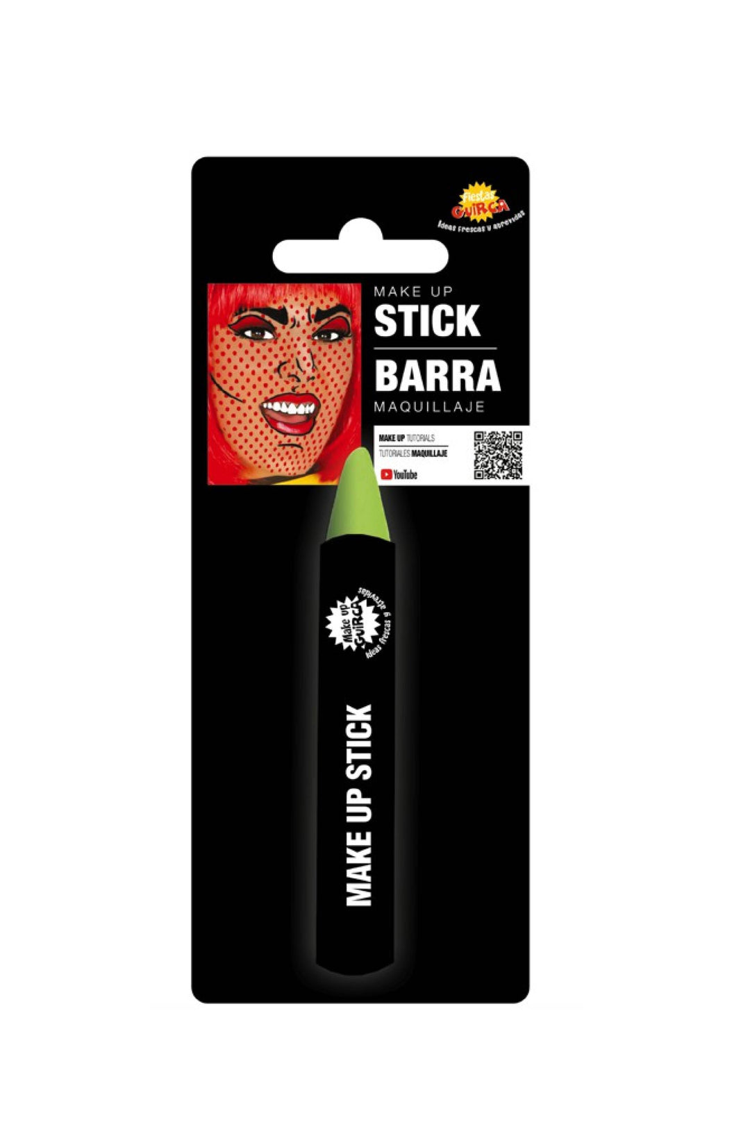 MAKE-UP STICK, LIGHT GREEN - PartyExperts