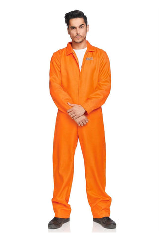 Men's Prison Jumpsuit Costume - PartyExperts