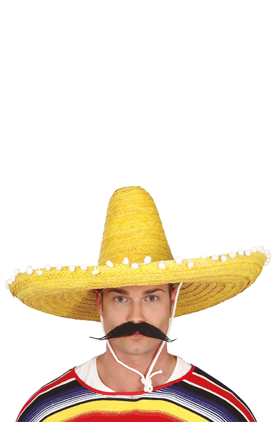 MEXICAN HAT STRAW 60 CMS. YELLOW - PartyExperts