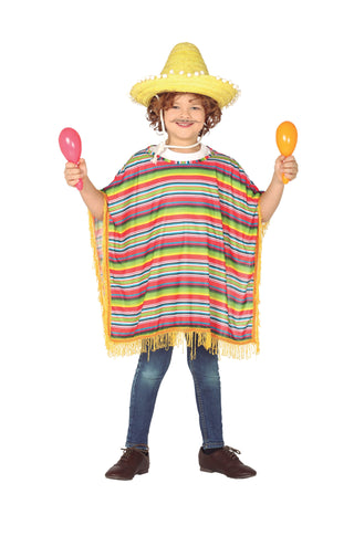 Mexican Poncho Children's Costume.