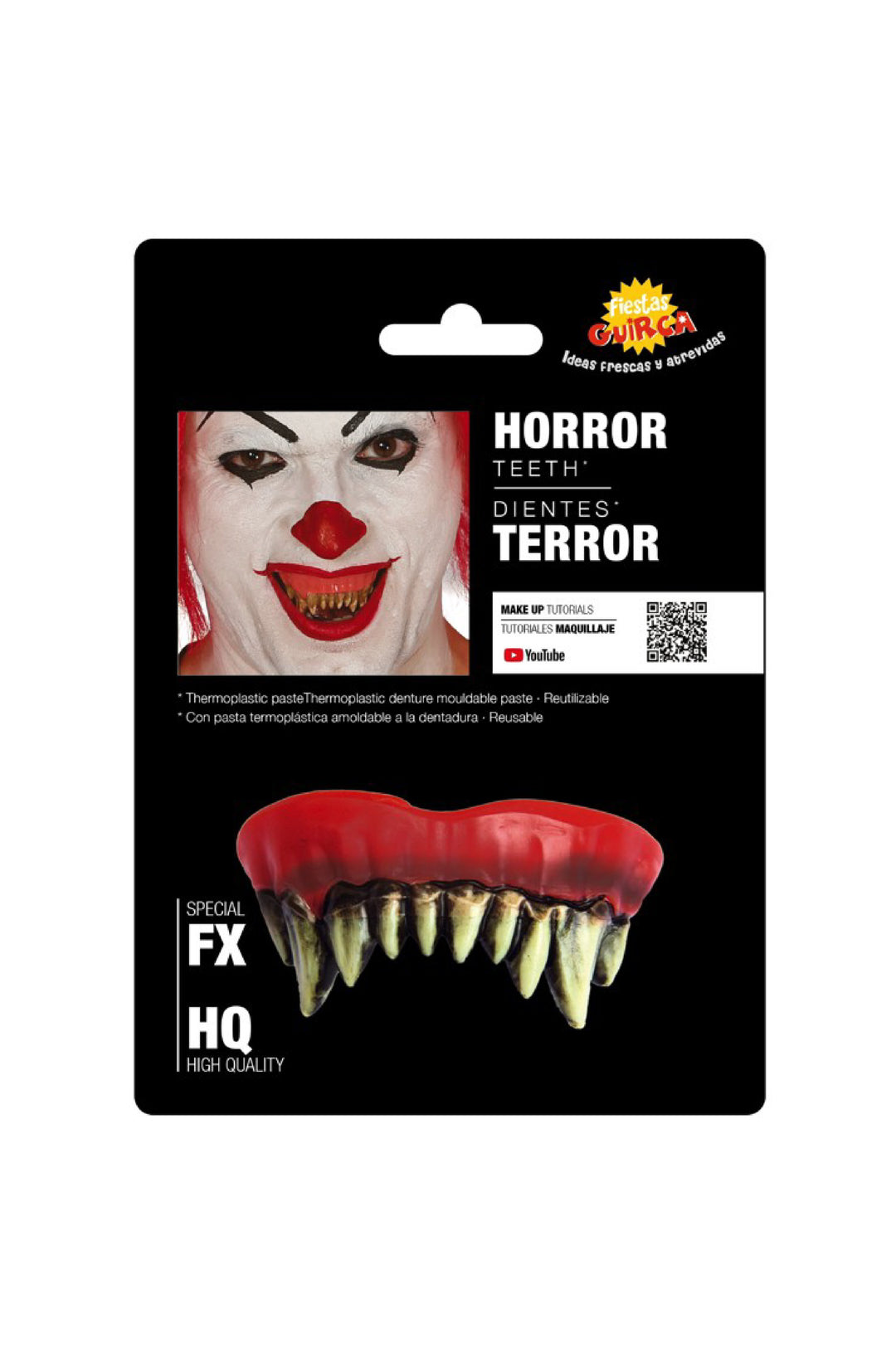 Monster teeth with Thermoplastic Paste.