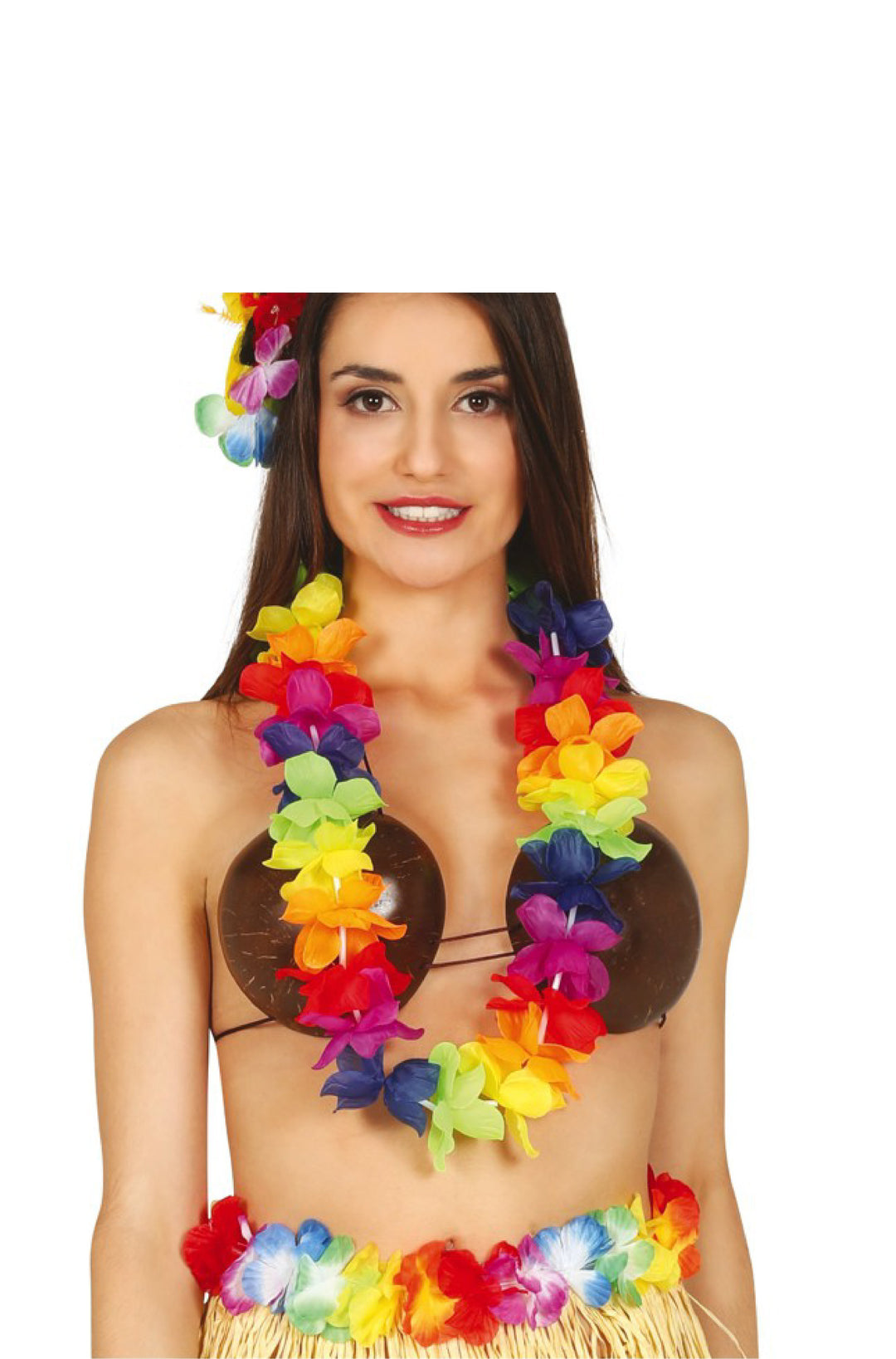 Multicolored Hawaiian Necklace.