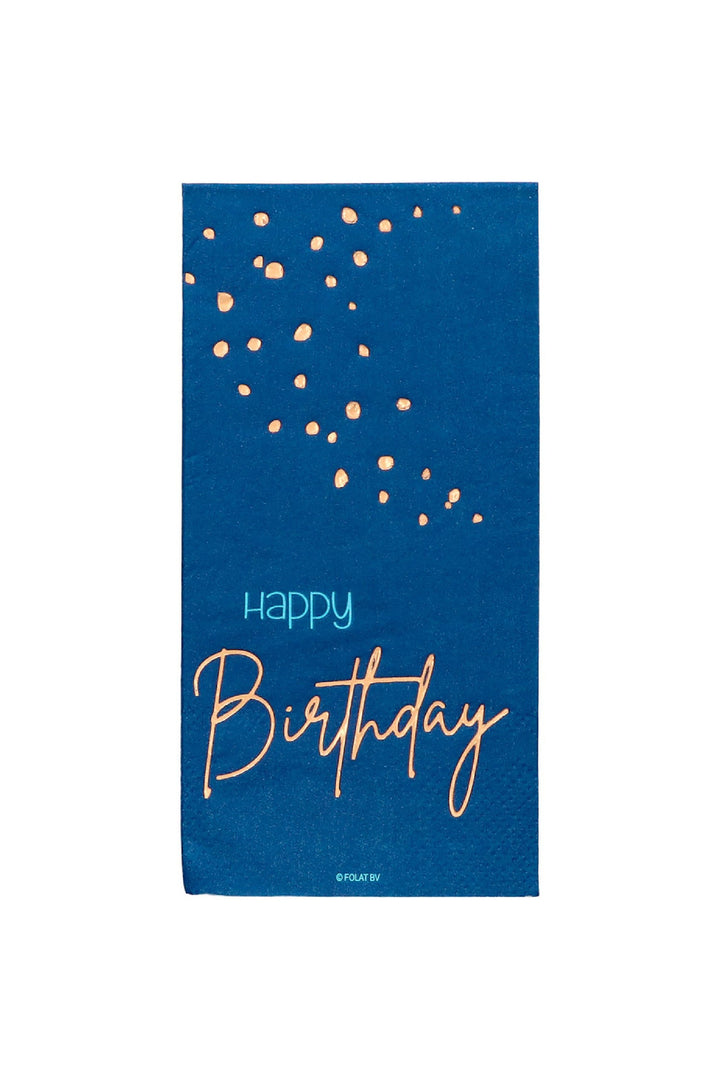 Napkins Elegant True Blue 10 pieces - PartyExperts