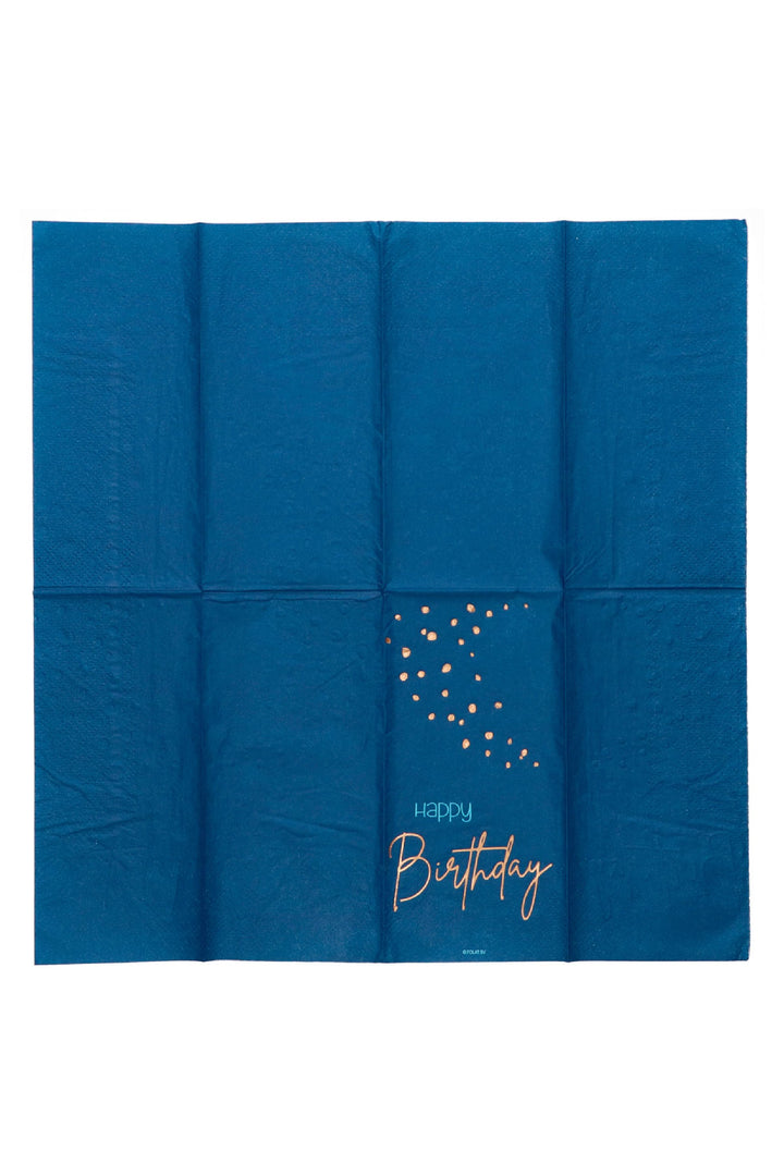 Napkins Elegant True Blue 10 pieces - PartyExperts