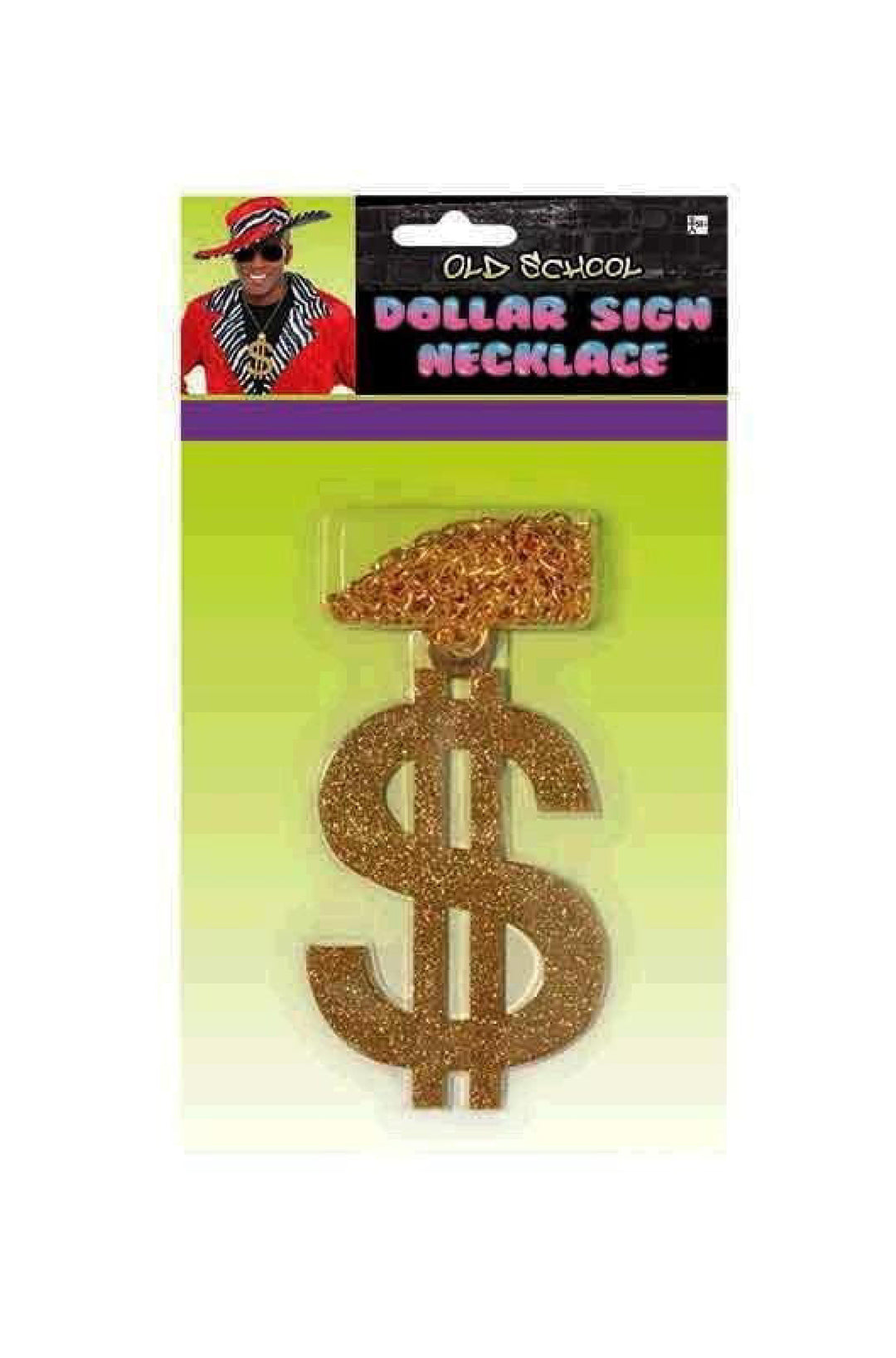 Necklace Bling Dollar Sign سلسال علامة الدولار - PartyExperts