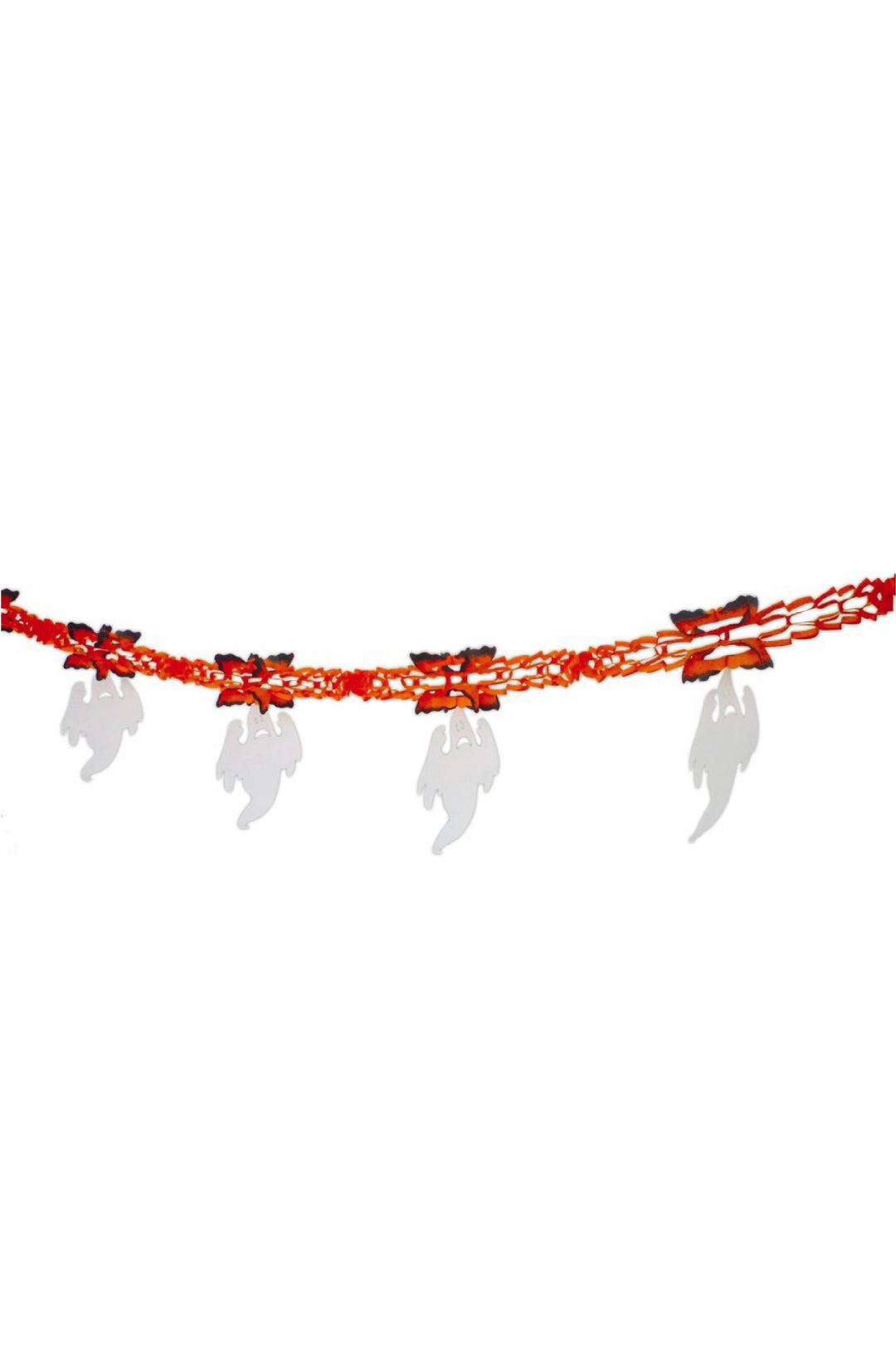Paper Ghost Halloween Garland Decoration.