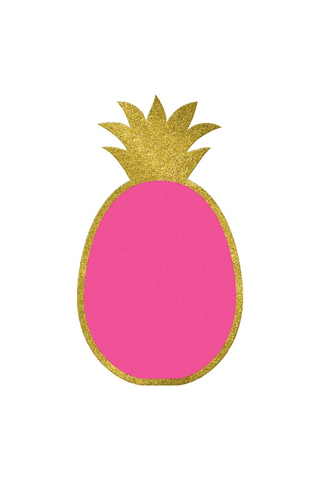 Pineapple Chalkboard Easel Glitter Sign - PartyExperts