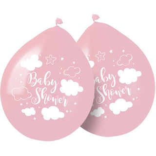 Pink Baby Shower Girl Balloons - PartyExperts