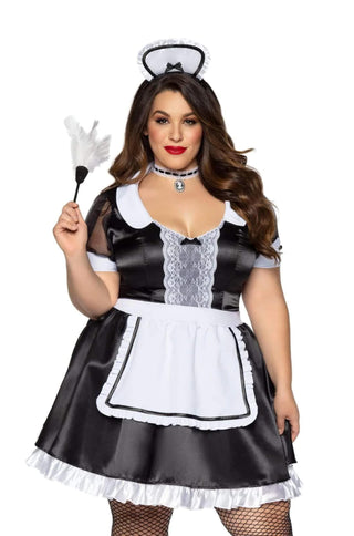 Plus Classic French Maid Costume - PartyExperts