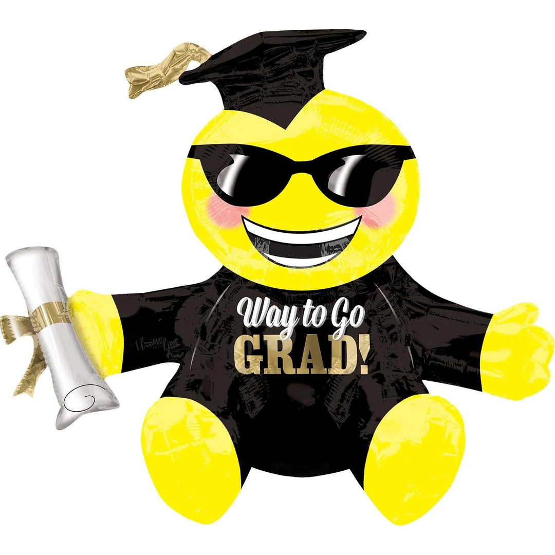 Sitting Grad Foil Multi-Balloon 45cm - PartyExperts