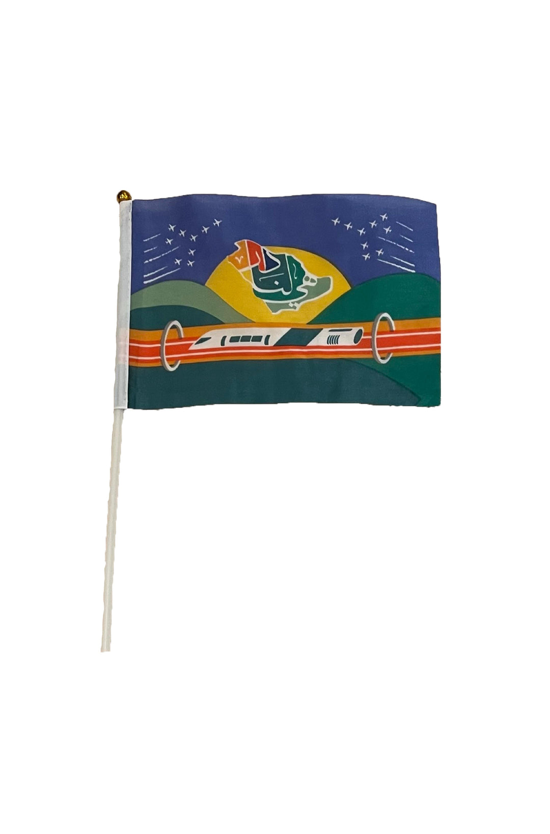Small Green Flag - Saudi National Day - PartyExperts