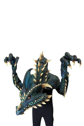 Smolder the Black Dragon Mask - PartyExperts