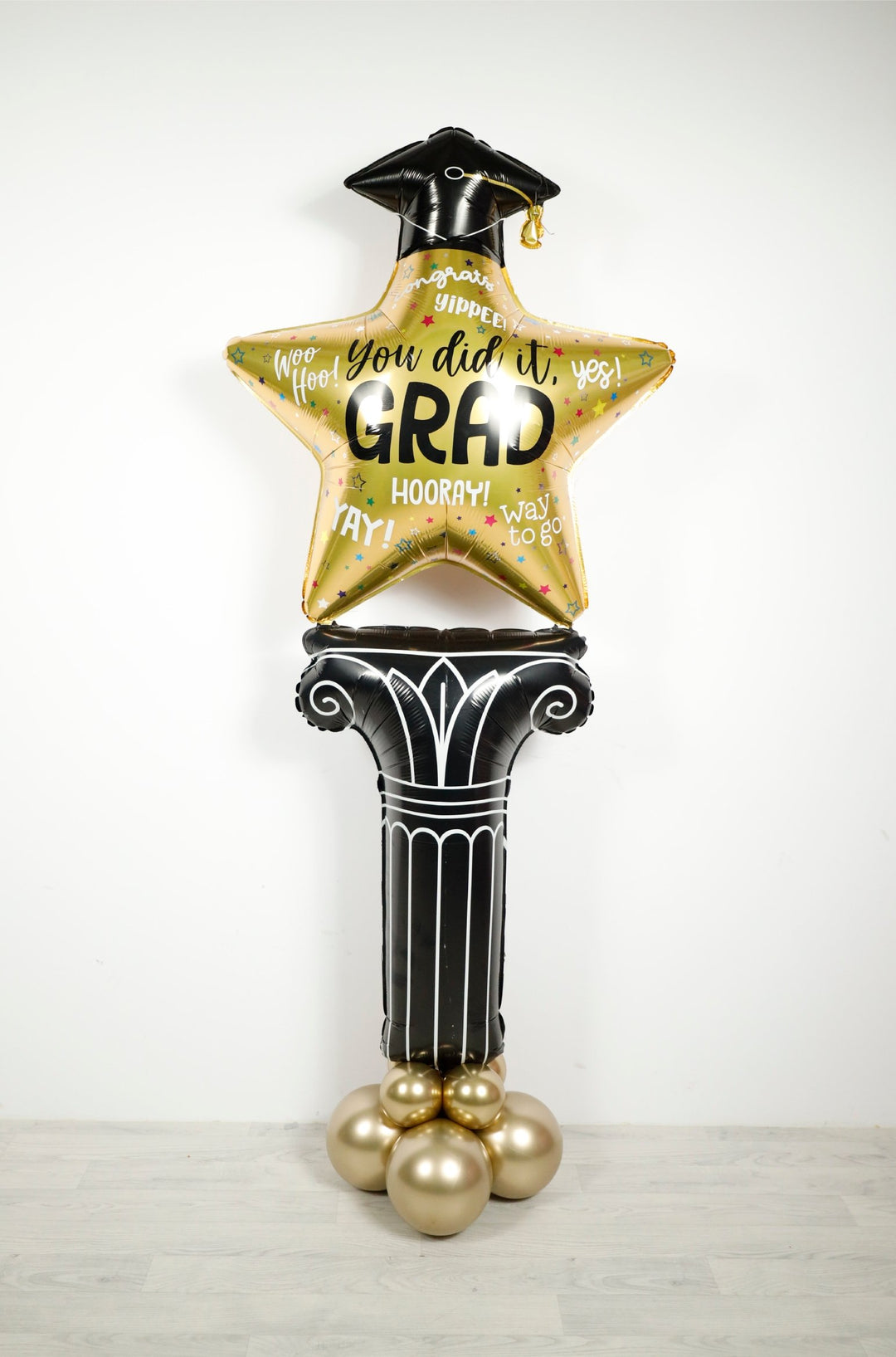STAR COLUMN STAND W/HELIUM (172 CM) Tall - PartyExperts