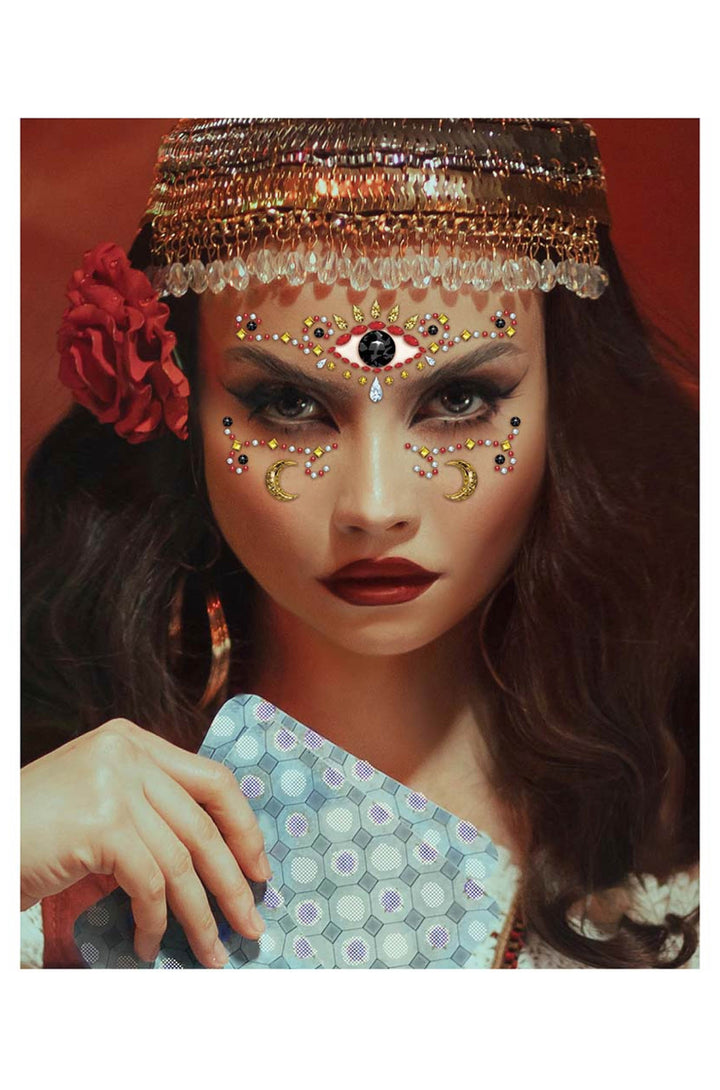 STICKER FACE JEWELS MEDIUM - PartyExperts