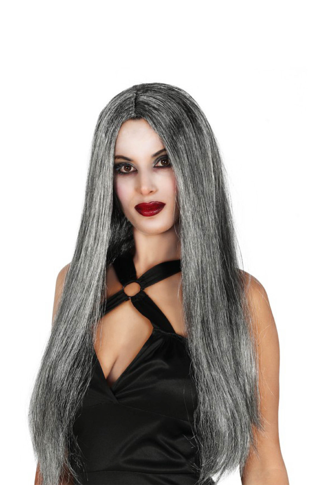 Straight Grey Wig.
