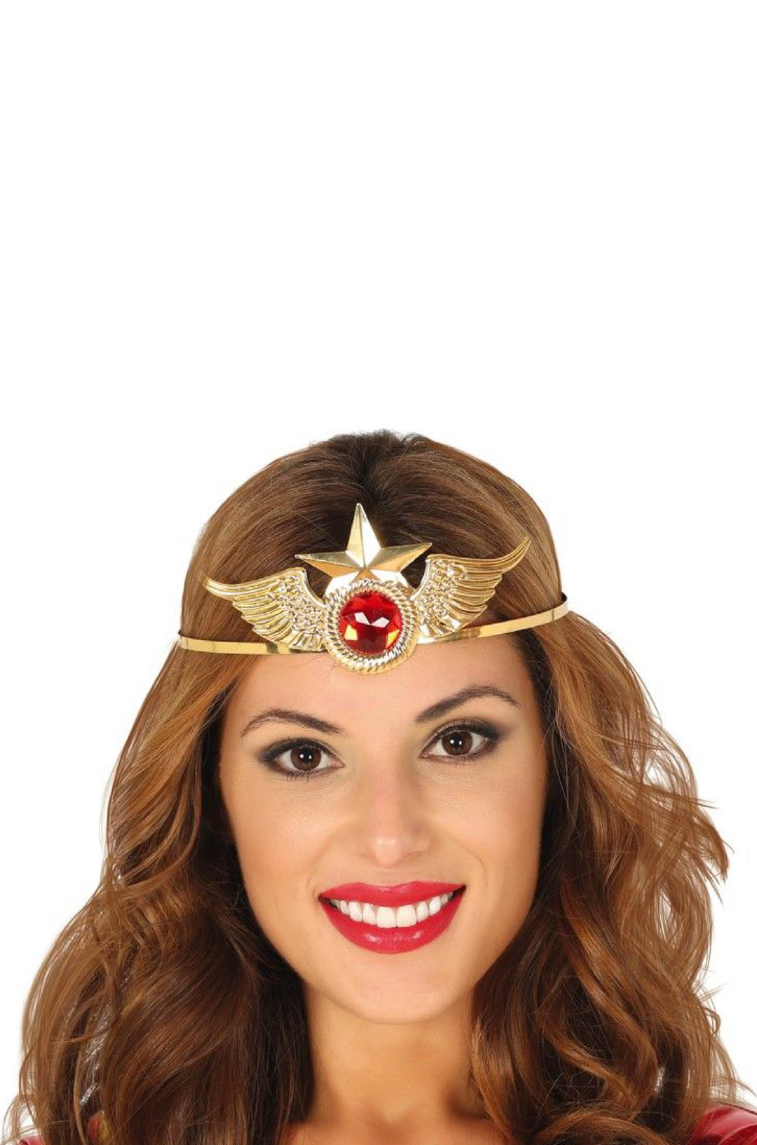 Superheroine Metal-Gold Tiara.
